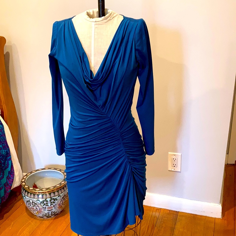 Sexy fitted jersey teal dress💙